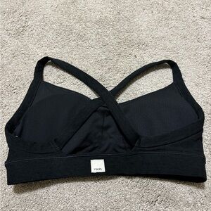 Vuori Midnight Black Cross-Back Sports Bra